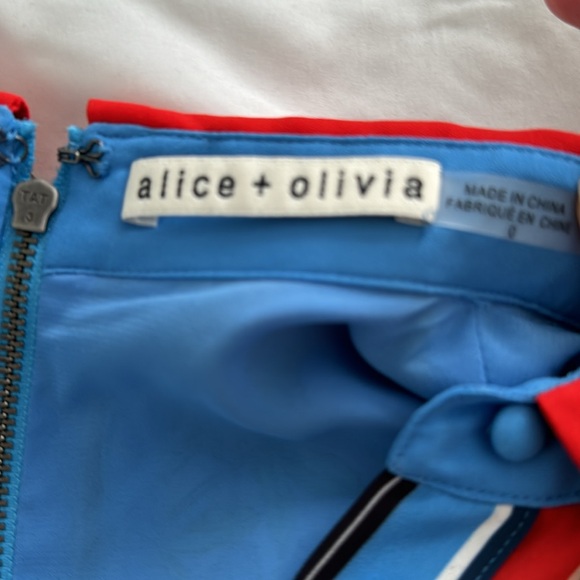 Alice Olivia Farrah collared handkerchief dress - Picture 6 of 12